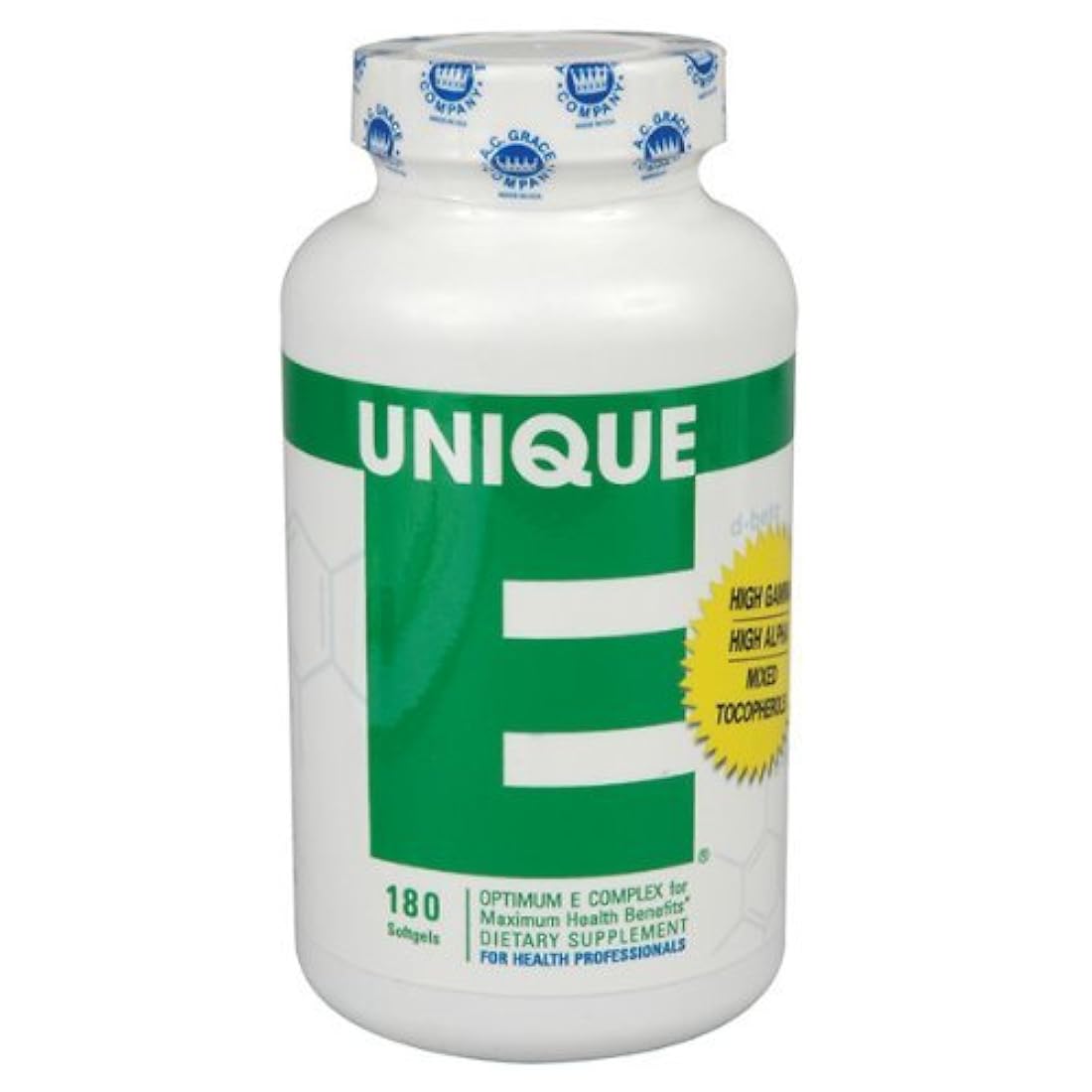Unique e Mixed tocopherols – 180 count