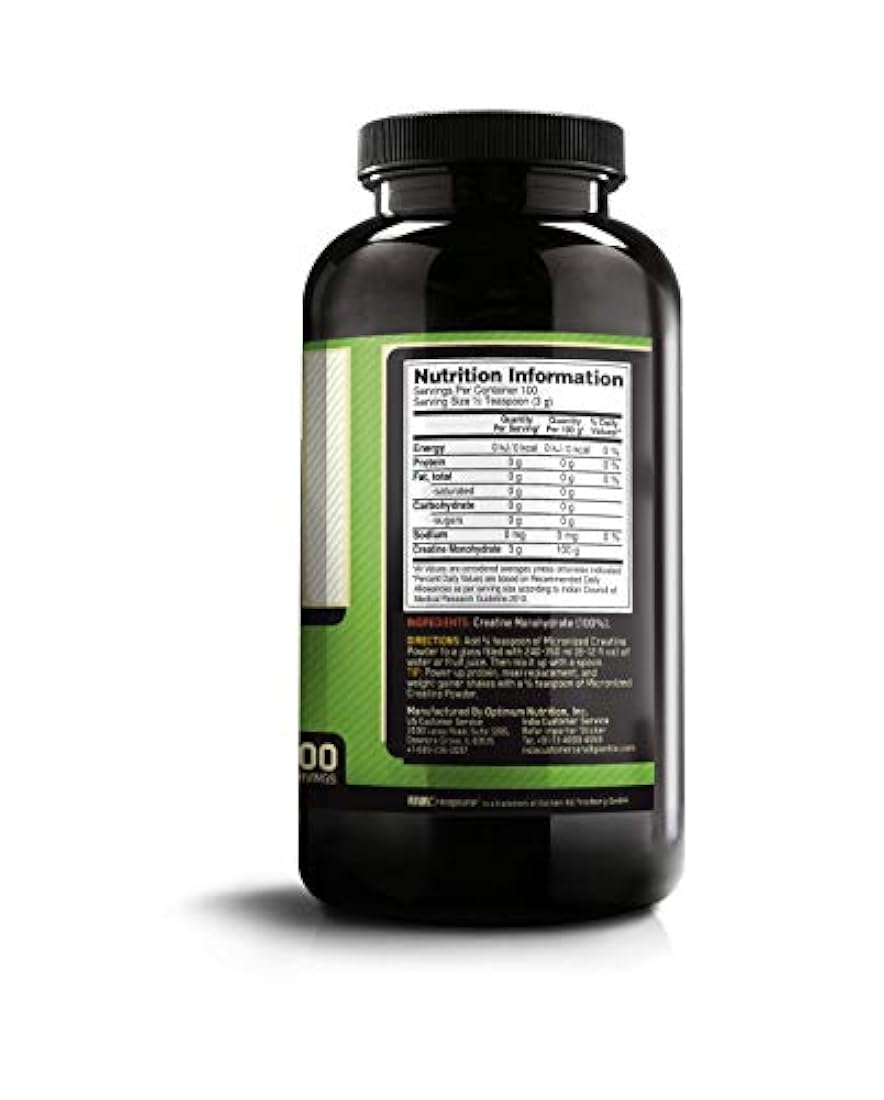 Optimum Nutrition Polvo de creatina micronizado