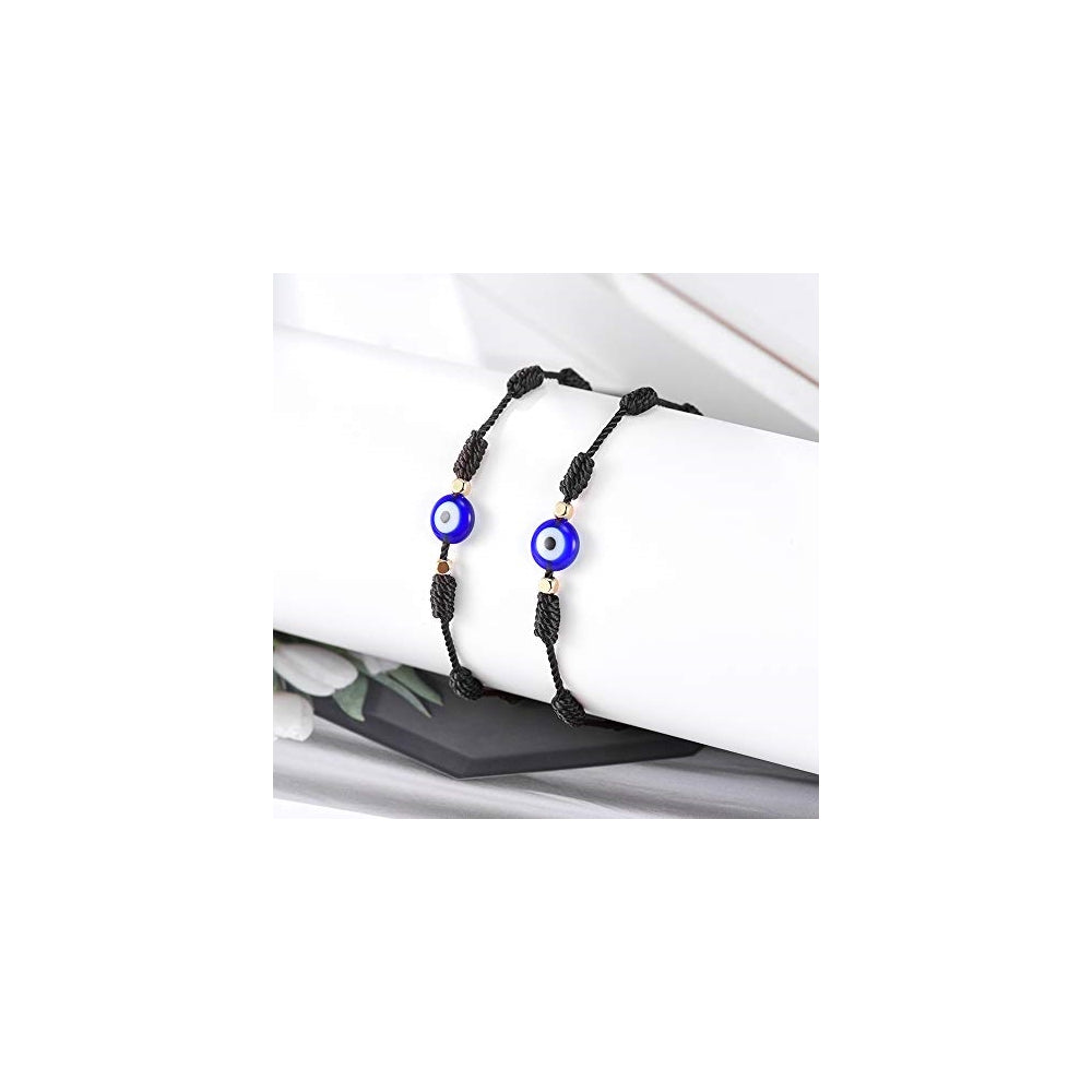 Pulseras y tobilleras de mal de ojo 7 nudos