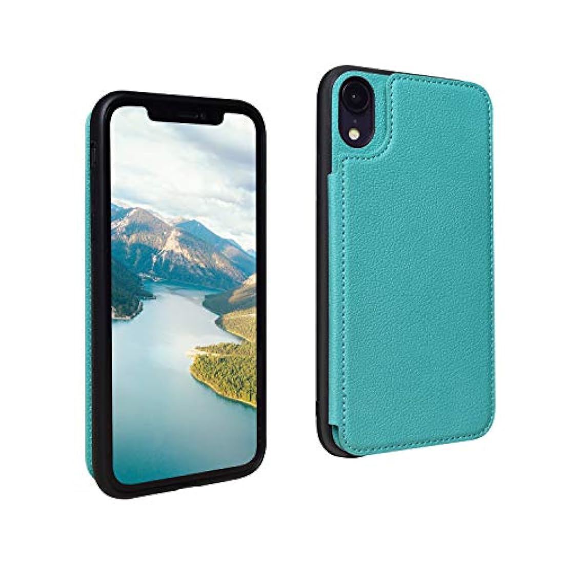 ACXLIFE - Funda para iPhone XR XR con tarjetero y cierre