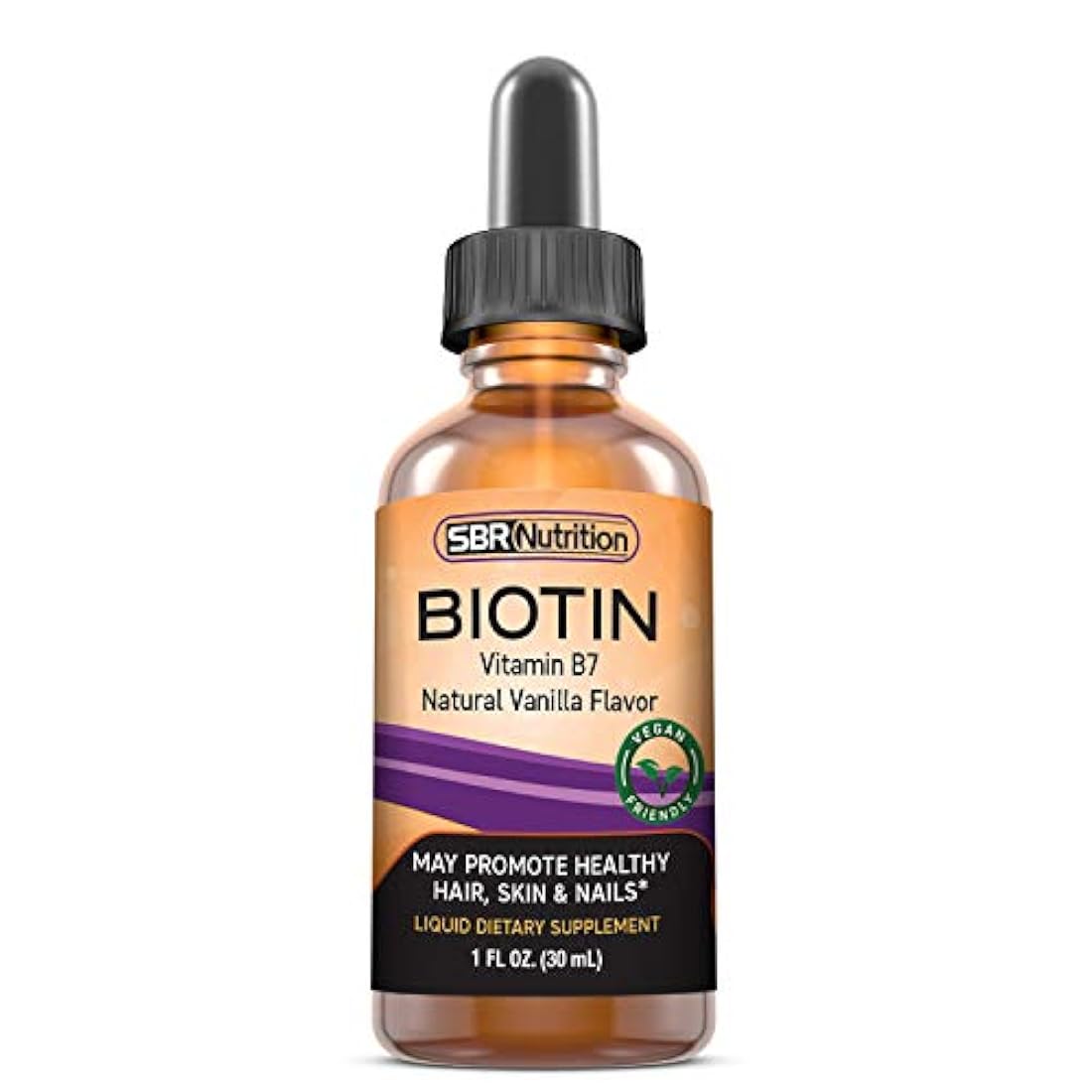 Máxima absorción Gotas líquidas de Biotina, 5000mcg de Biotina por porción, 60 porciones, Sin Conservantes Artificiales, Respetuoso con el Vegano, Apoya el Crecimiento Saludable del Cabello, Uñas Fuertes y Piel Brillante, Hecho en los EE.UU.