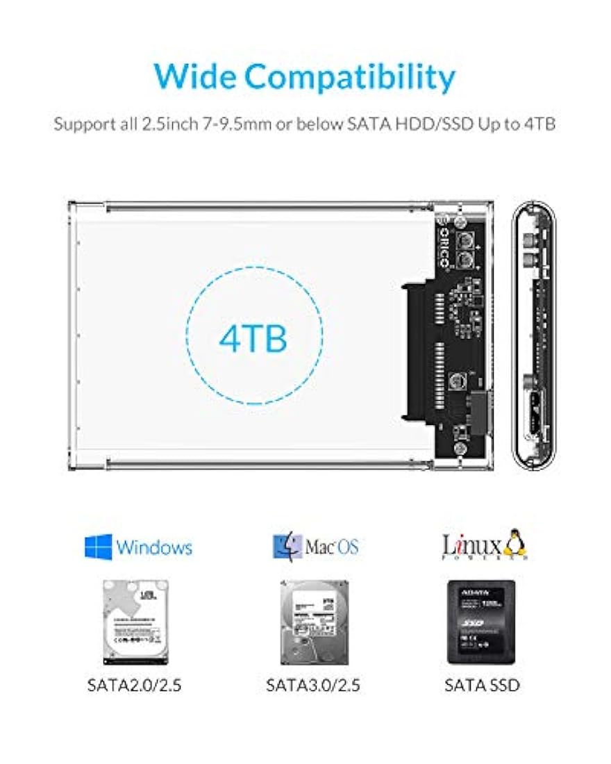 ORICO 2139 recinto, USB 3.0 de 2,5