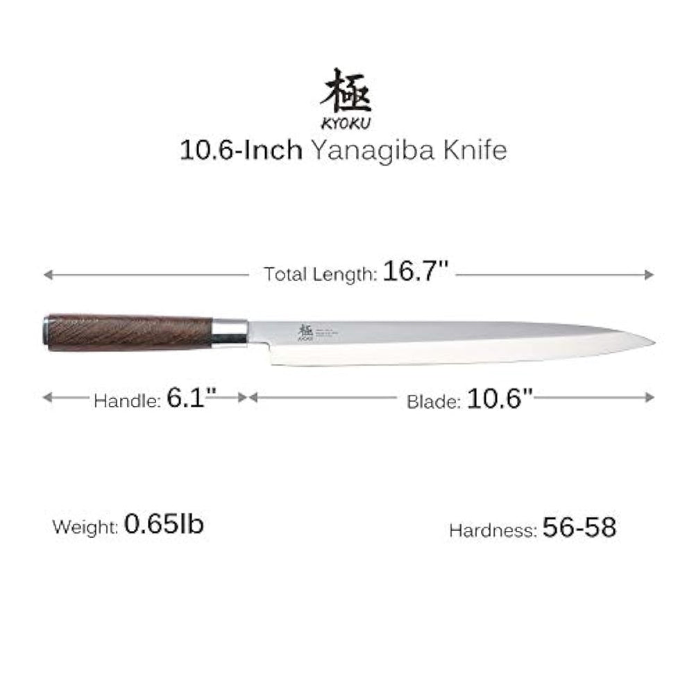 Cuchillo Yanagiba japonés para sushi Sashimi de 10,5