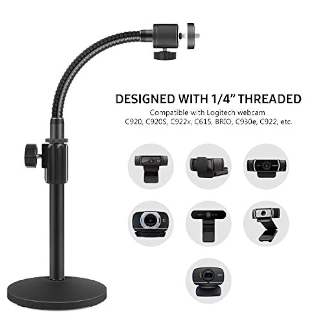 InnoGear - Soporte de escritorio para cámara web ajustable