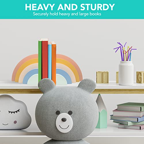 Decorably Sujetalibros arcoíris para niños extremos