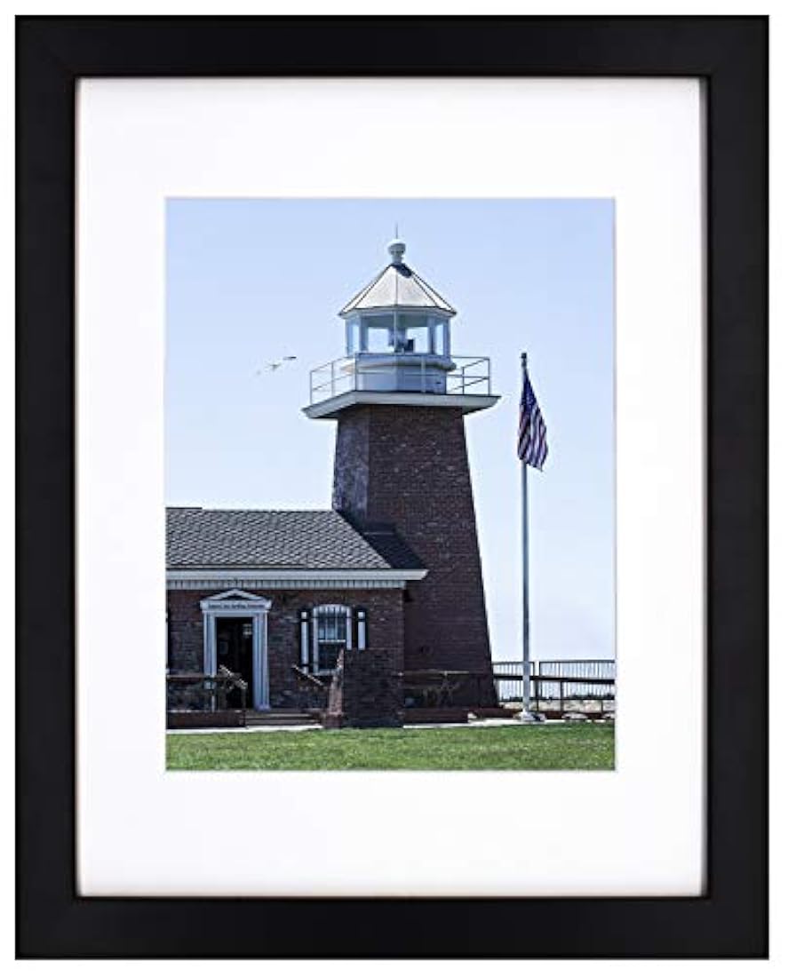 Portarretratos con marco de madera de 11 x 14 pulgadas