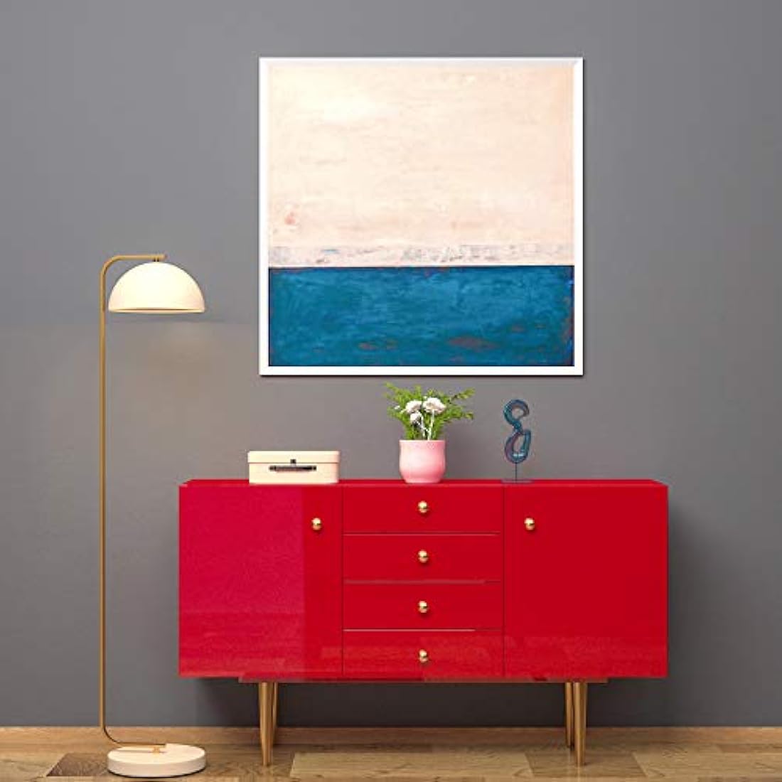 Papel vinilo pintado autoadhesivo rojo brillante(15.0x24.8)