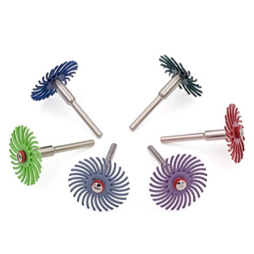 Kit de cepillos abrasivos de disco de cerdas 60pcs 25mm 1