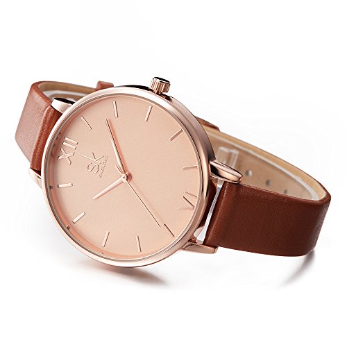 Reloj de pulsera para mujer Relogio Feminino / color Marrón