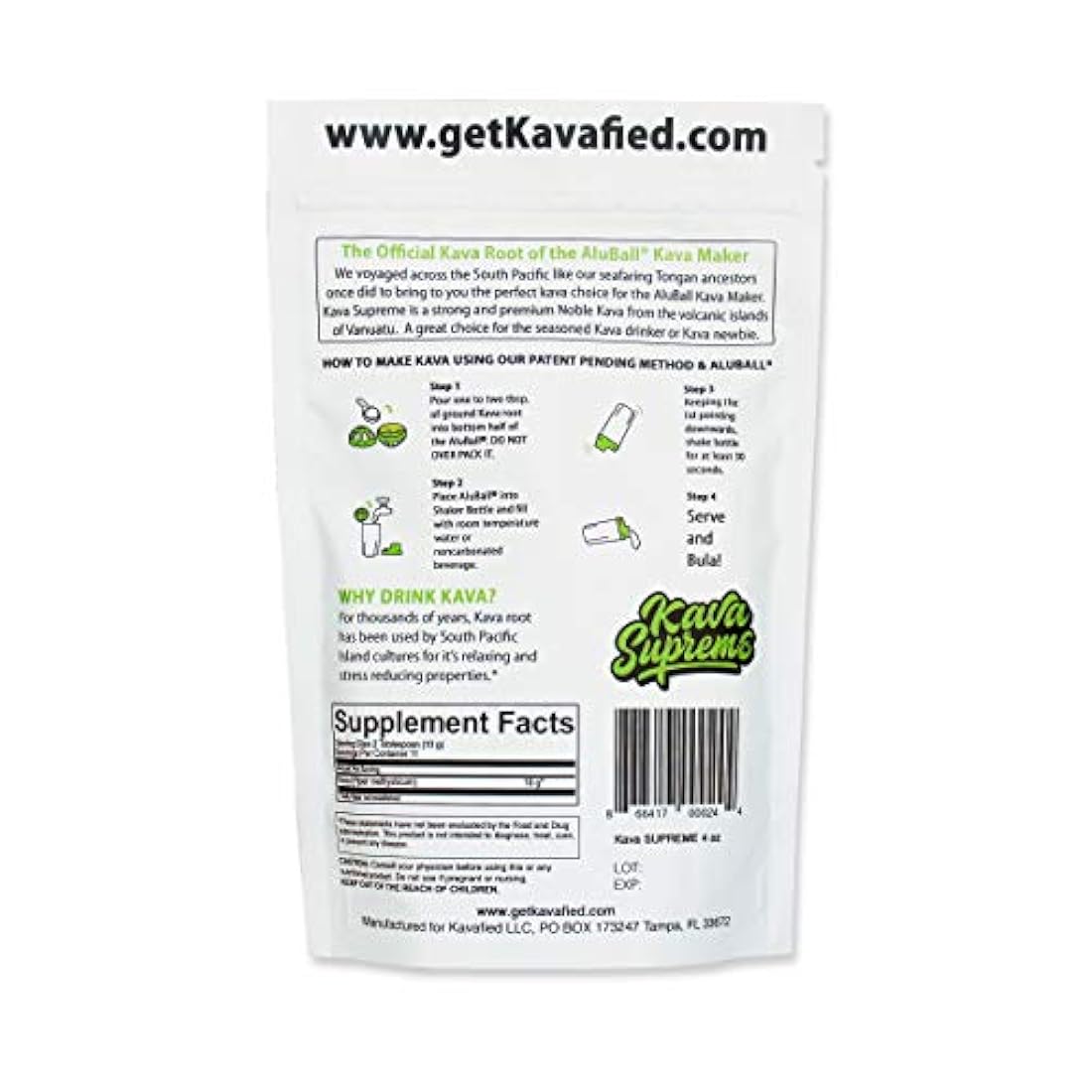 Polvo de raíz de kava de calidad premium y noble, 1