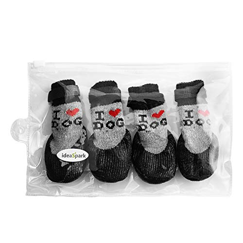 Zapatos calcetines para perro y gato, con suela ajustable, impermeable, transpirable y antideslizante, para todo tipo de clima, protege las patas (solo para perros pequeños).