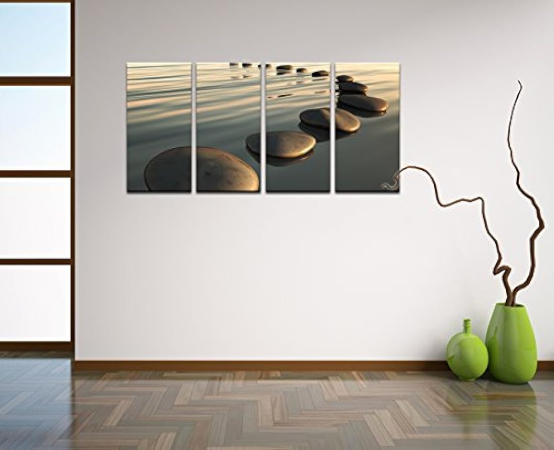 Lienzo decorativo para pared con diseño de piedra de basalto