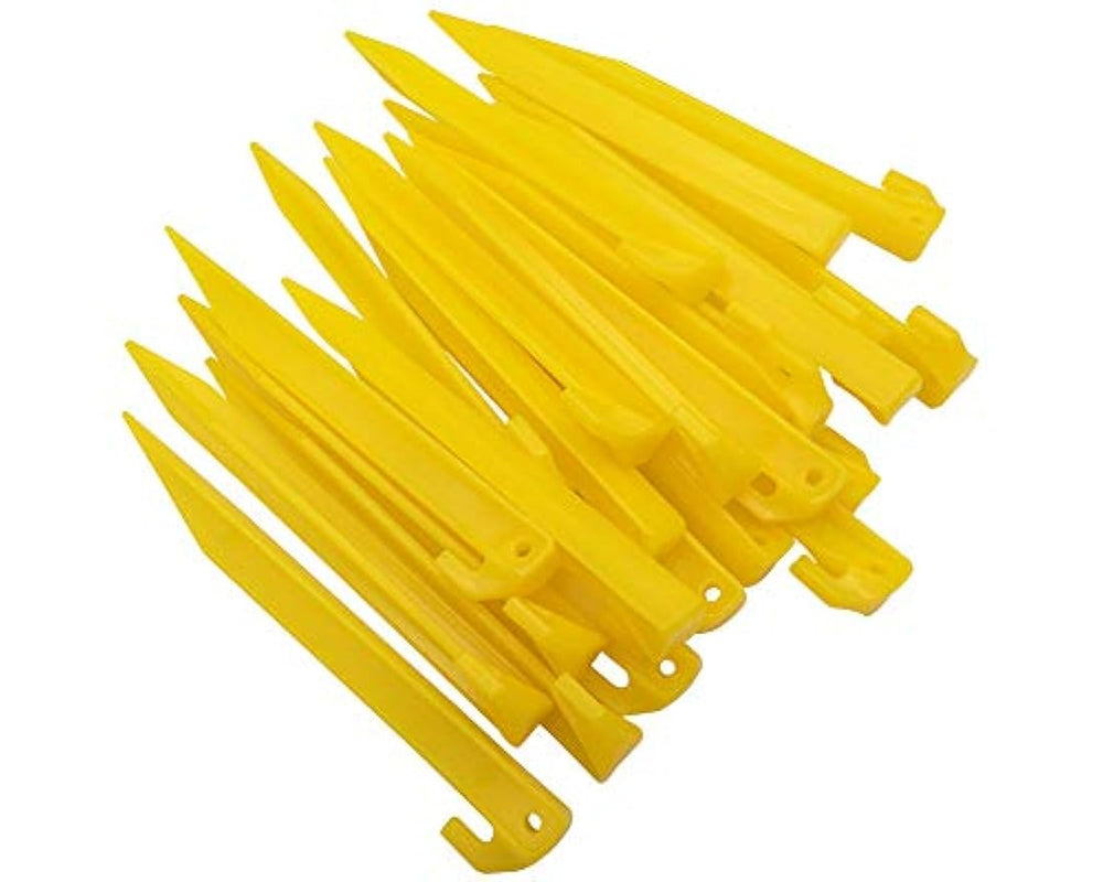 Juego de 24 pinzas de plástico para tienda de campaña