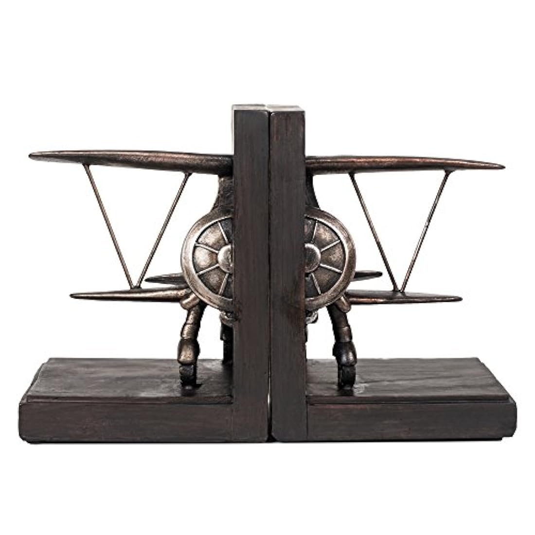 Juego de sujetalibros decorativos de gres