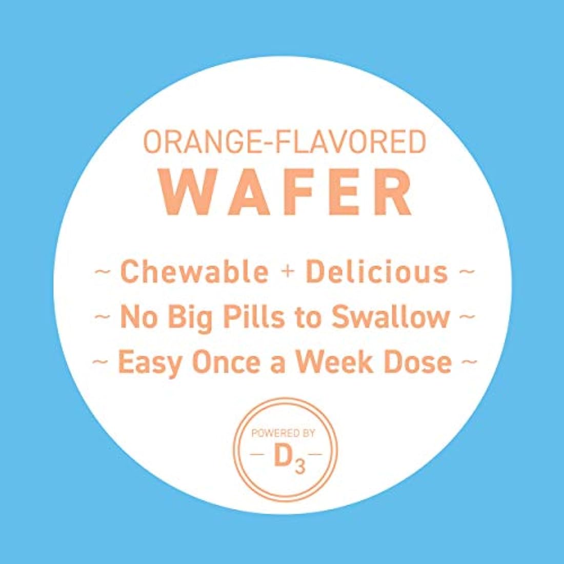 replesta NX una vez semanal Vitamina D Obleas, Naranja