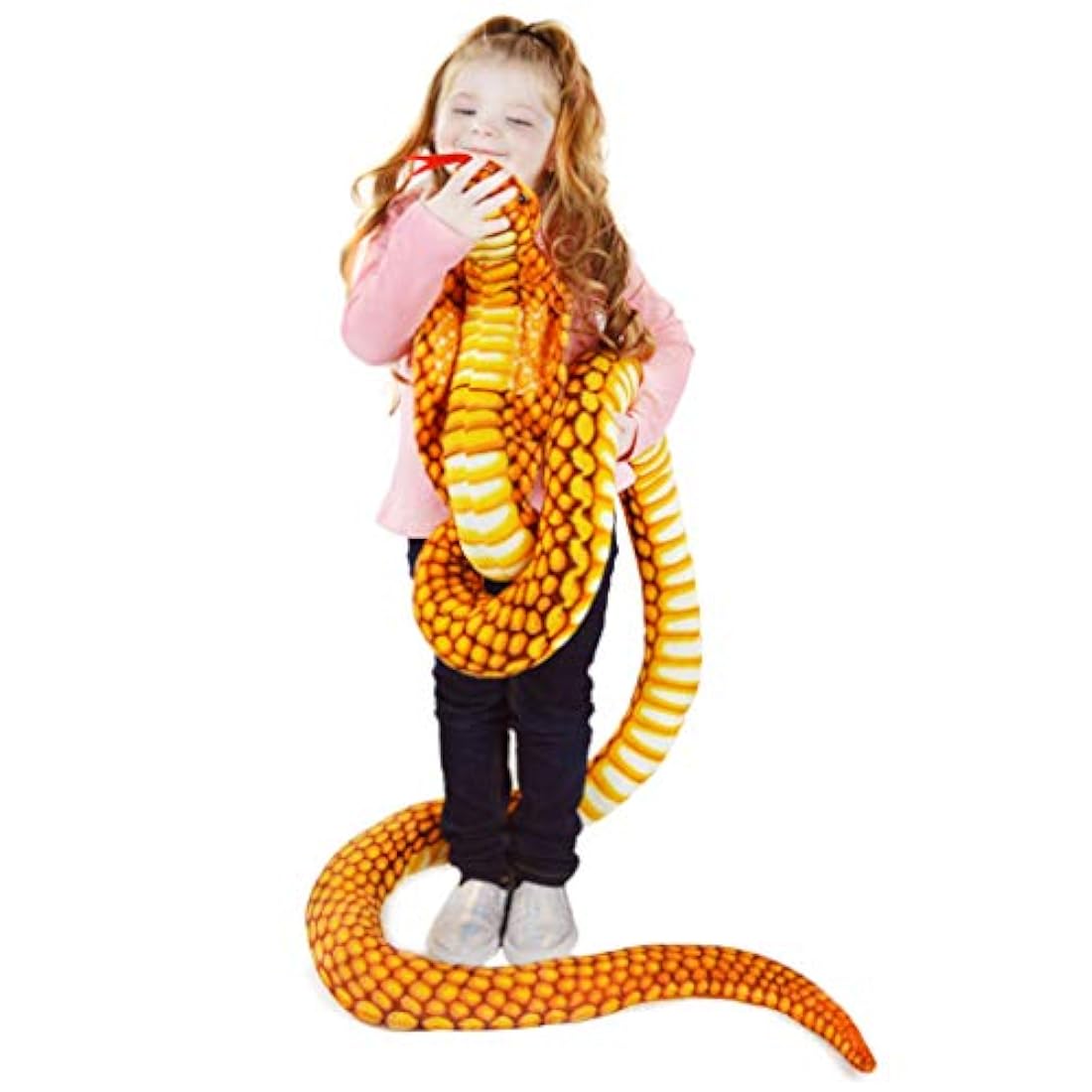 Peluche de pitón de peluche de serpiente grande