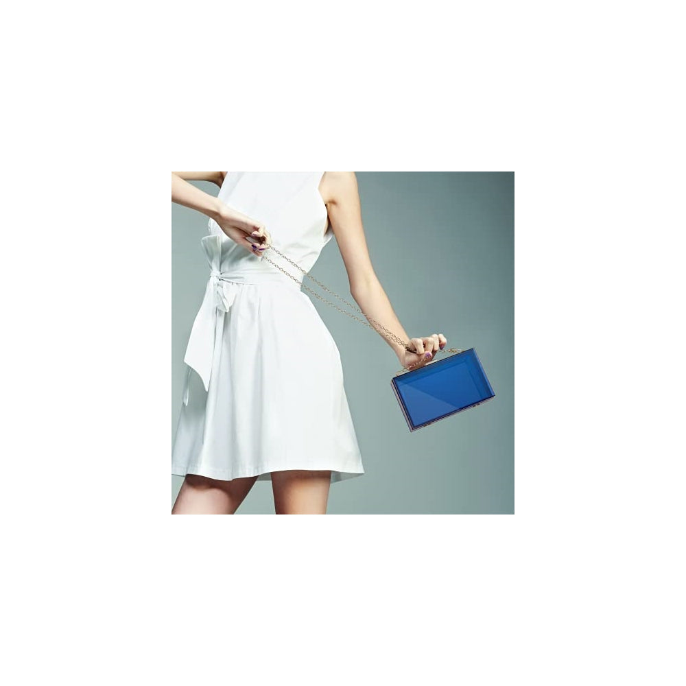 Bolso de mano de acrílico transparente para mujer removible