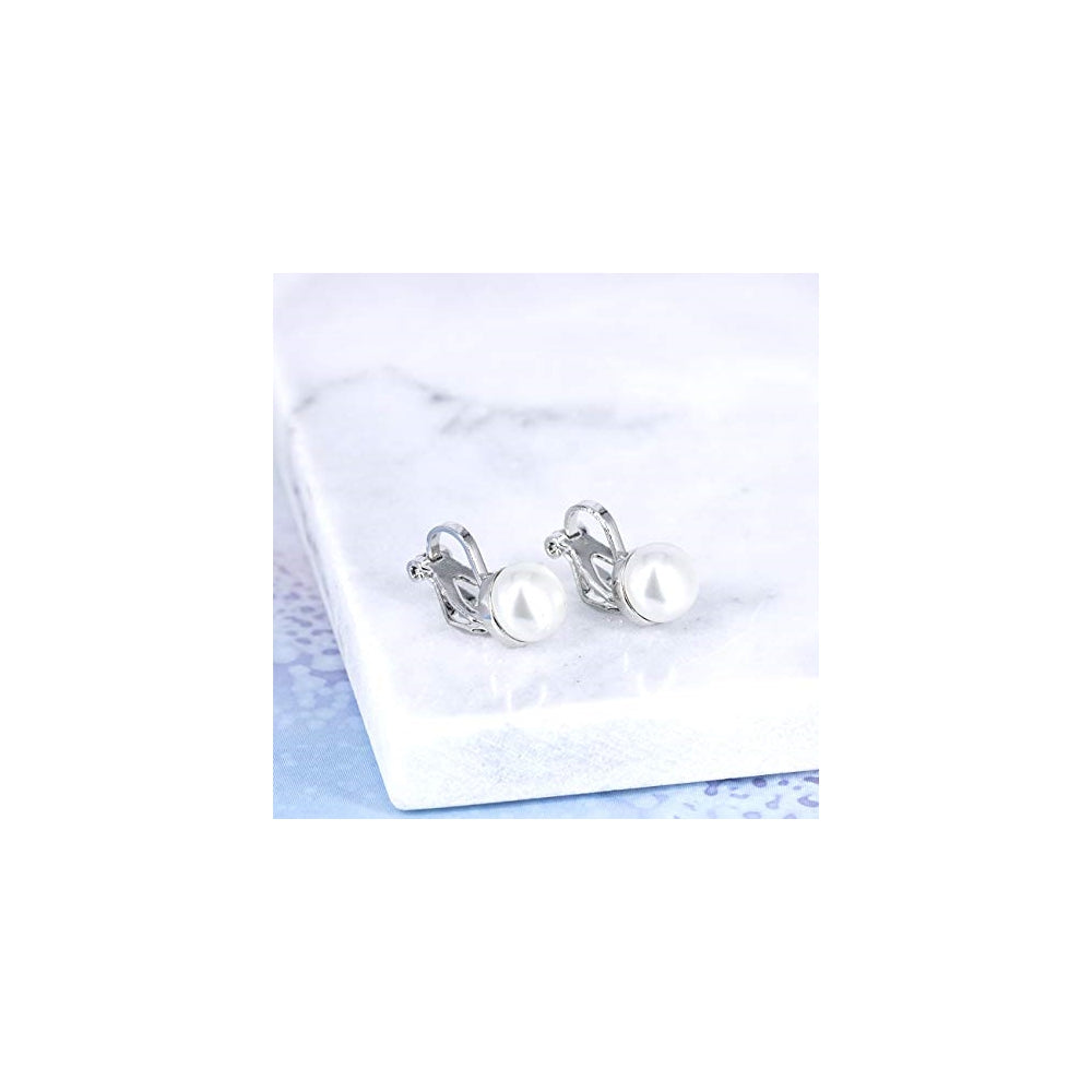 Aretes de perlas de agua dulce para mujeres y niñas