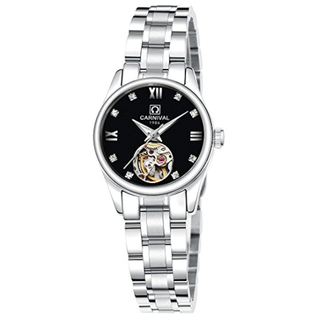 reloj Set de regalo para hombres y mujeres de 2 (negro)