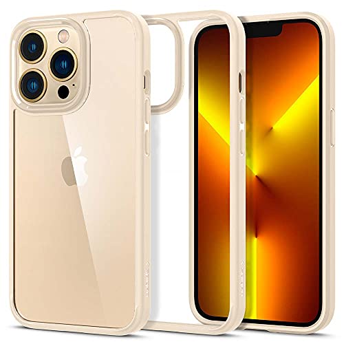 Spigen - Funda ultra híbrida diseñada para iPhone 13 (2021) - beige arena