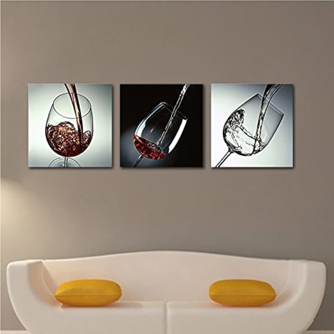 Wieco Art - Lienzo decorativo para pared, en 3 paneles