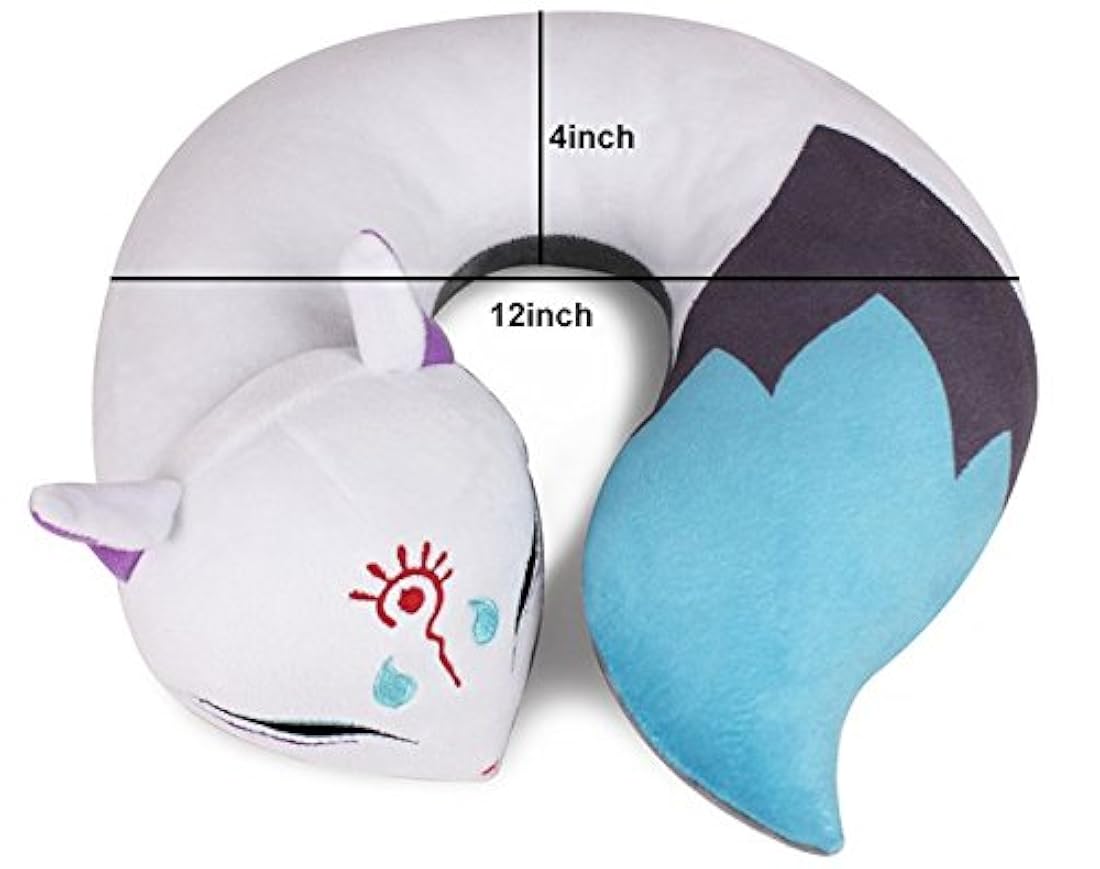 Almohada de viaje con forma de U, diseño de zorro