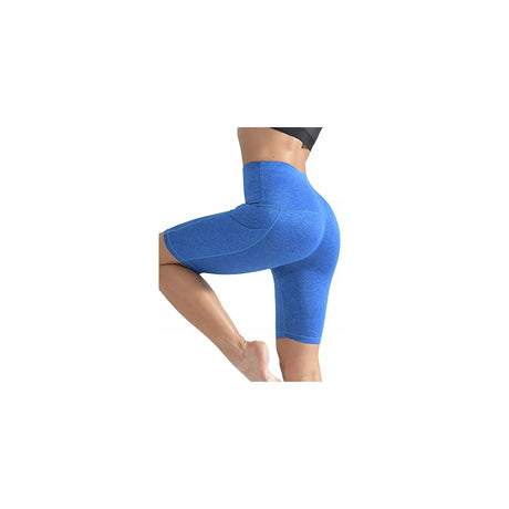 Shorts cortos de yoga para mujer de cintura alta talla L
