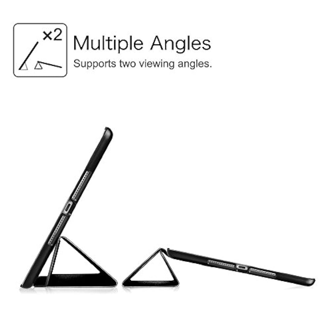 Fintie Funda Smarshell delgada para iPad Air 2., Negro