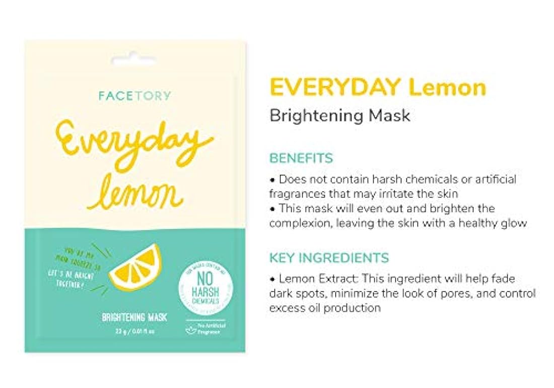 Everyday Juego de 8 máscaras de hoja–Revitalizante