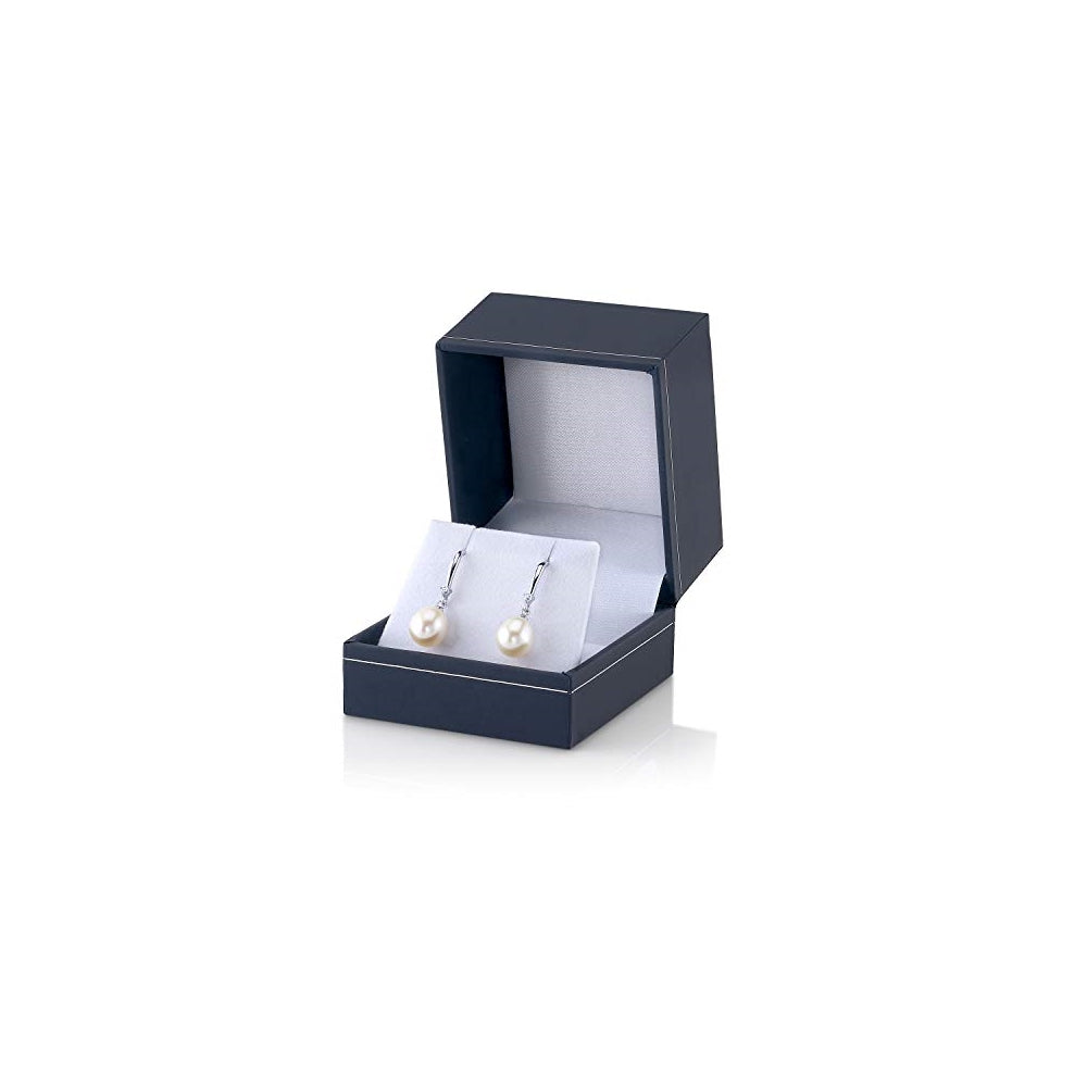 Aretes de perlas de plata cultivadas de agua dulce