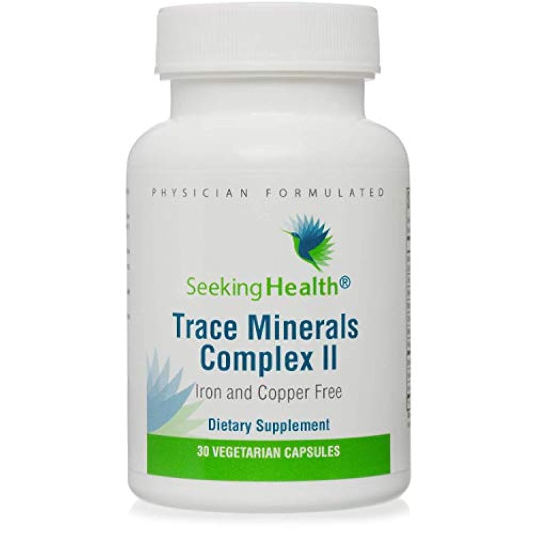 Seeking Health Trace Minerals Complex II, 30 cápsulas, sin hierro y cobre, suplemento de yodo, suplemento de zinc, energía saludable, piel saludable, cabello y uñas*