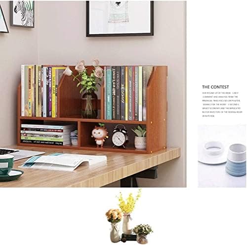 Estantería de Madera 2 Niveles Bookshelf, Minimalista, Ahorra Espacio