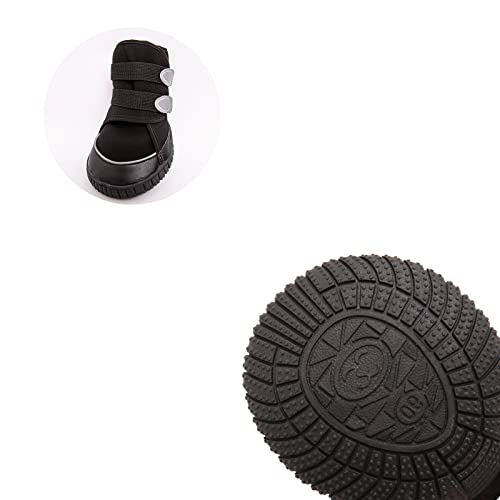 Adorepaw Zapatos para perros grandes con correas reflectantes, botas de perro para invierno, protectores de patas con suela antideslizante, perfectos para caminar al aire libre.