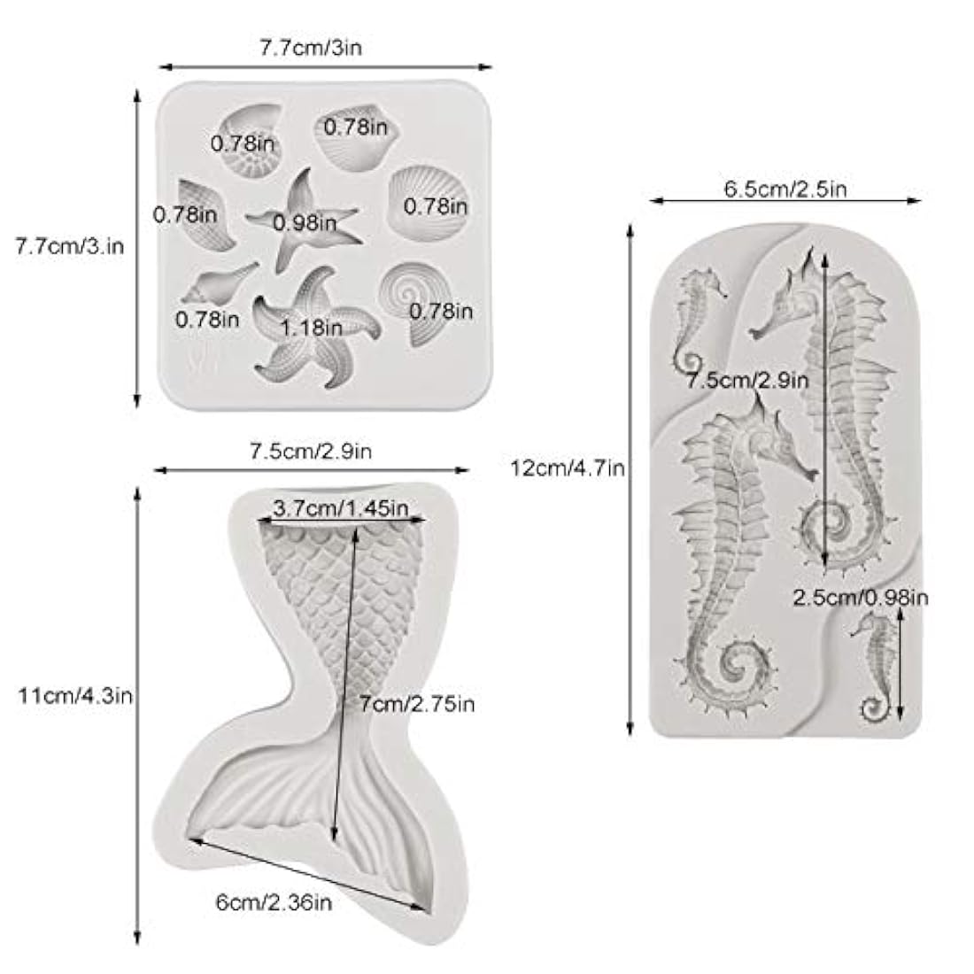 SAKOLLA - Molde de silicona para fondant, tartas