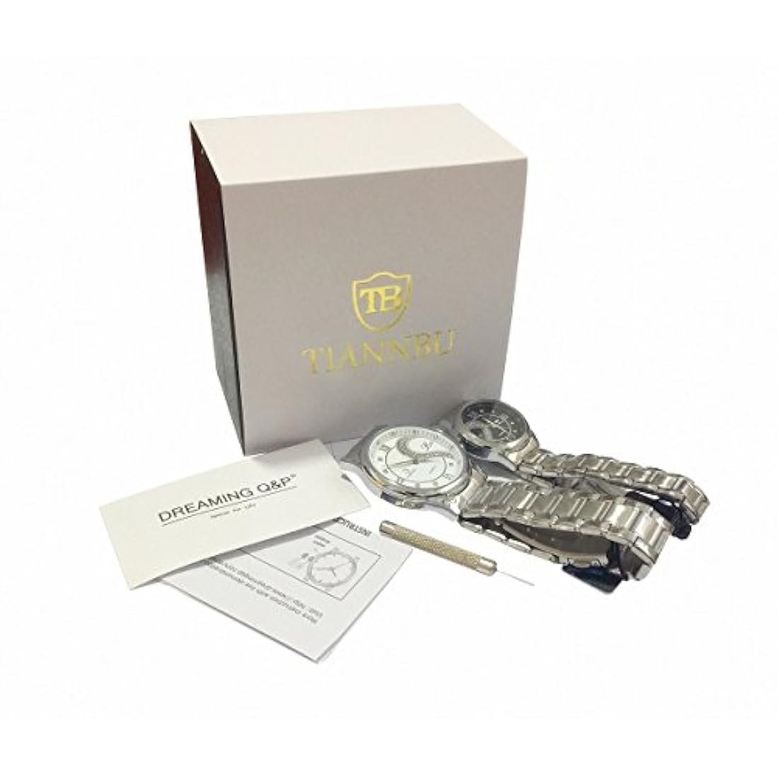 Relojes de pulsera de corazones de acero inoxidable