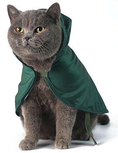 Impoosy - Disfraz de Halloween para gatos, prenda divertida para cachorros, prenda cosplay para gatitos, traje para perros pequeños (talla S)