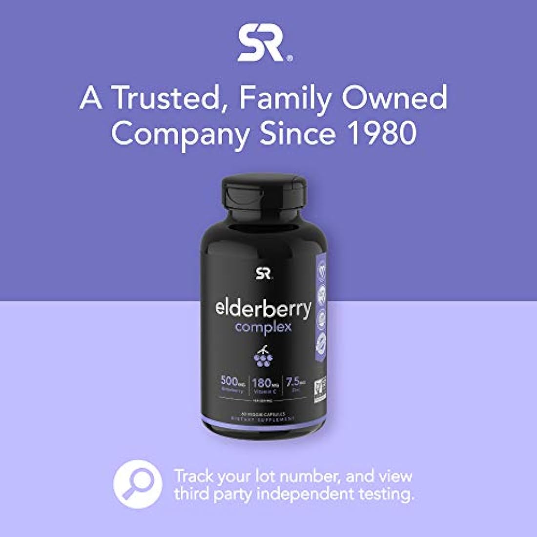 Cápsulas de saúco con zinc y vitamina C