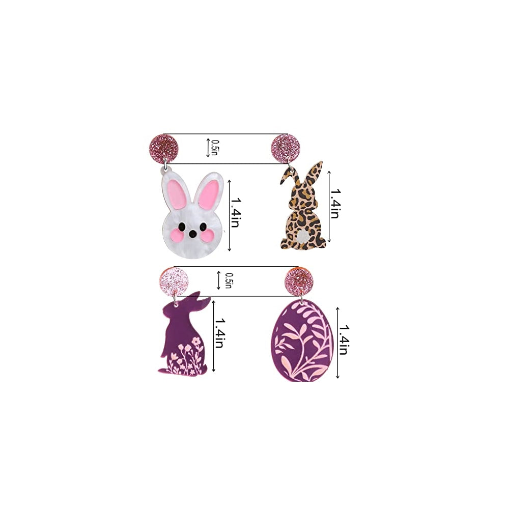 Aretes de acrílico para mujer