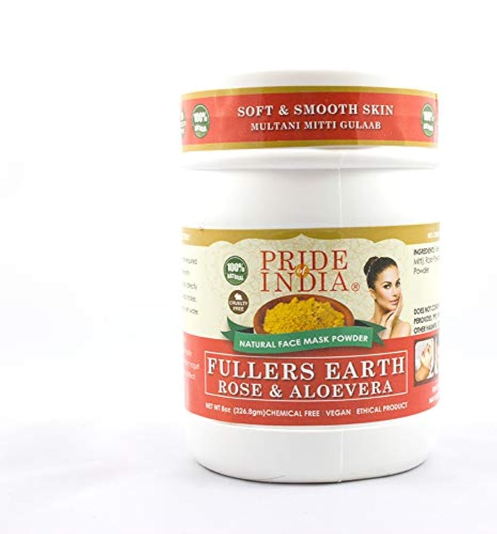 Pride of India Máscarilla limpiadora de arcilla, 8oz