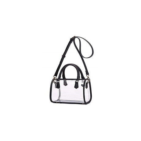 Bolsos transparente para mujer con asa superior de PVC