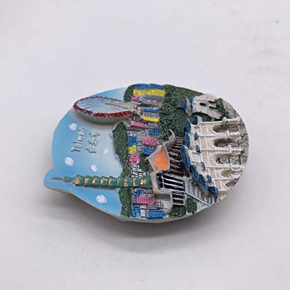 Imán 3D para nevera de viaje hecho a mano