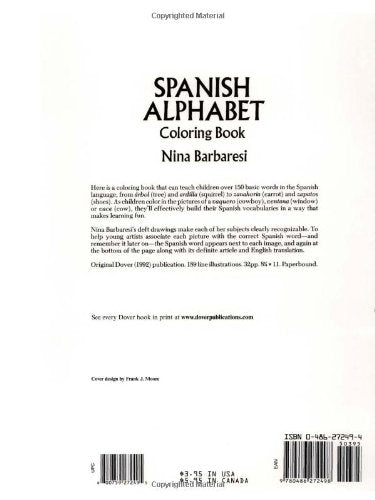 Libro de colorear del alfabeto español