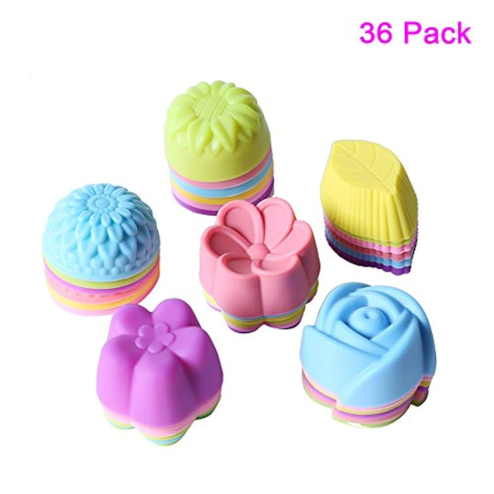 Magik Set de 36 mini moldes de silicona antiadherentes