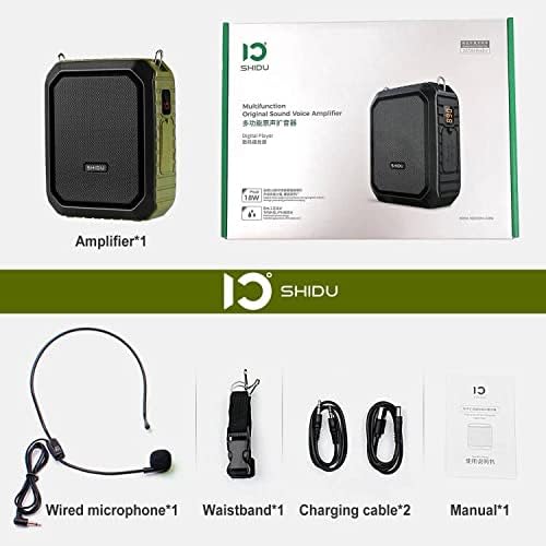 Amplificador de Voz Portátil 18W Micrófono Batería 4400mAh