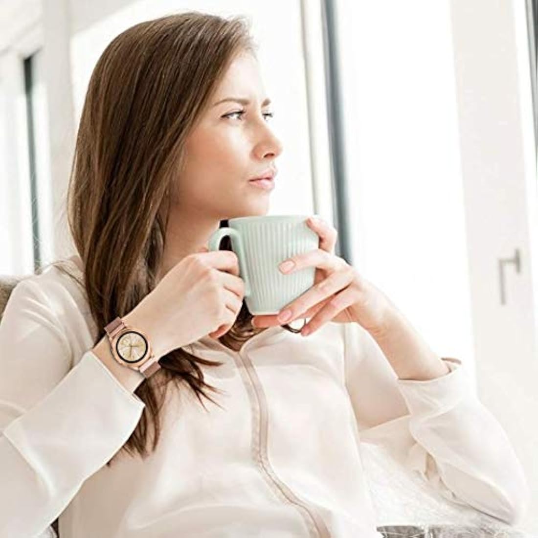 Valkit - Juego de 2 pulseras de metal para reloj Galaxy