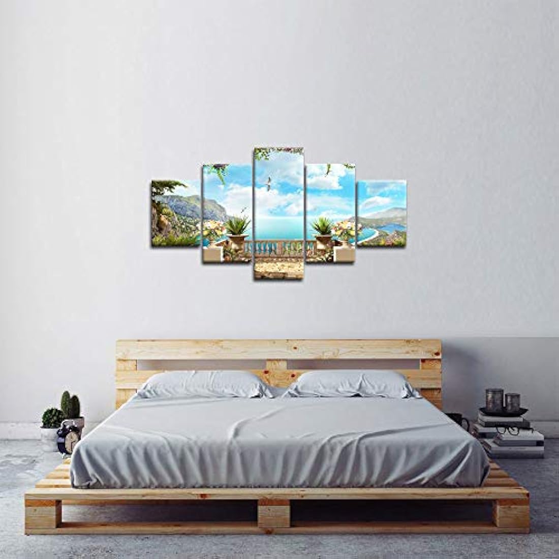 Yatsen Puente Moderno 5 Piezas Playa Océano Paisaje