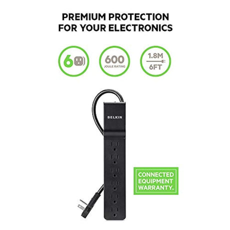 Belkin protector de sobretensión de 6 salidas 1.82
