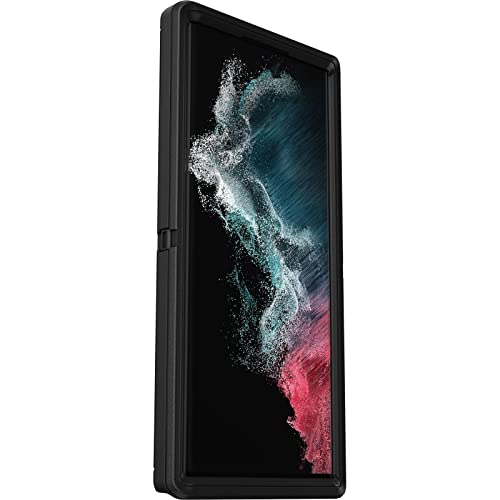 OtterBox Funda protectora resistente para Samsung Galaxy S22 Ultra, serie Defender, color negro