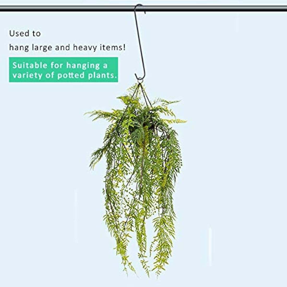 Paquete de 6 ganchos en forma de S resistente