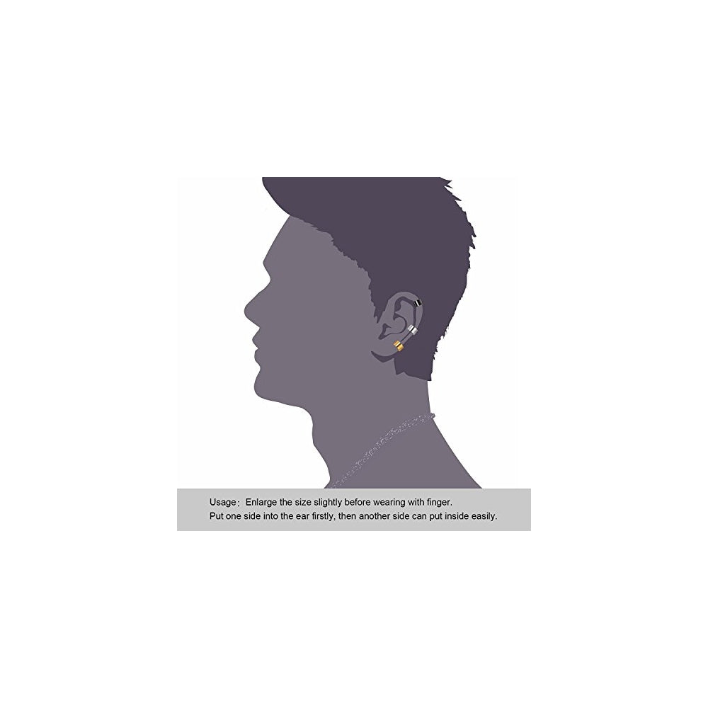 Aretes de acero inoxidable sin pasador de piercing